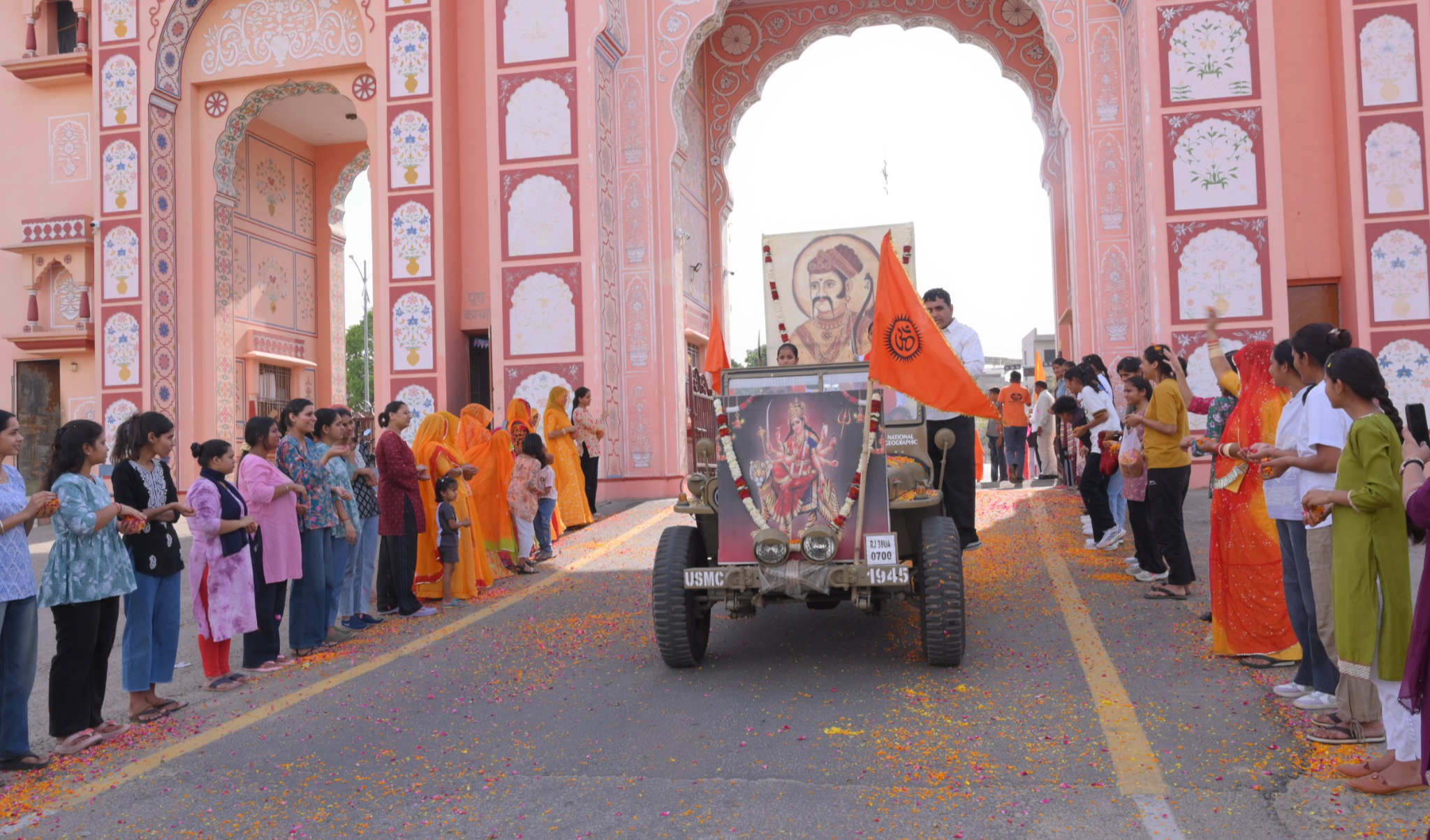 महाराव शेखाजी के बलिदान दिवस पर सर्वधर्म प्रार्थना सभा एवं मातृशक्ति मर्यादा रक्षा शौर्य पथ संचलन का आयोजन