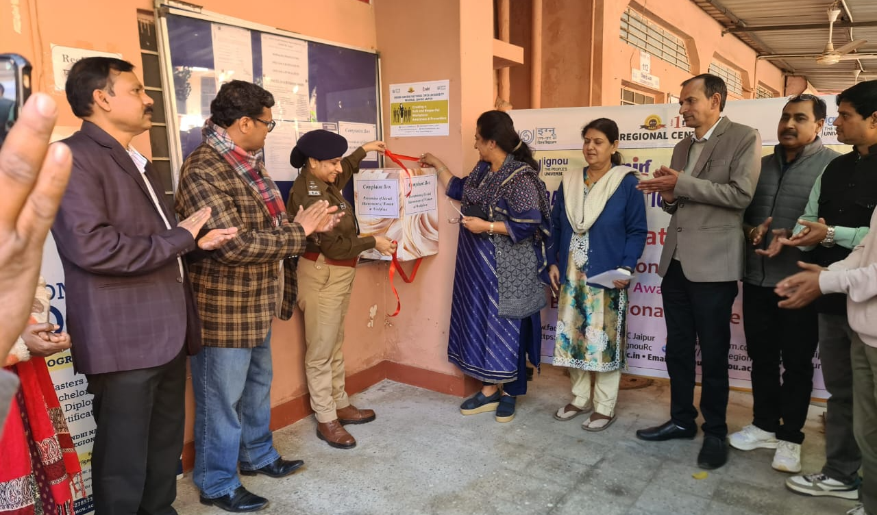 इग्नू क्षेत्रीय केन्द्र, जयपुर द्वारा कार्यस्थल पर महिलाओं के यौन उत्पीड़न की रोकथाम (POSH) के लिए एक जागरूकता कार्यक्रम के आयोजन