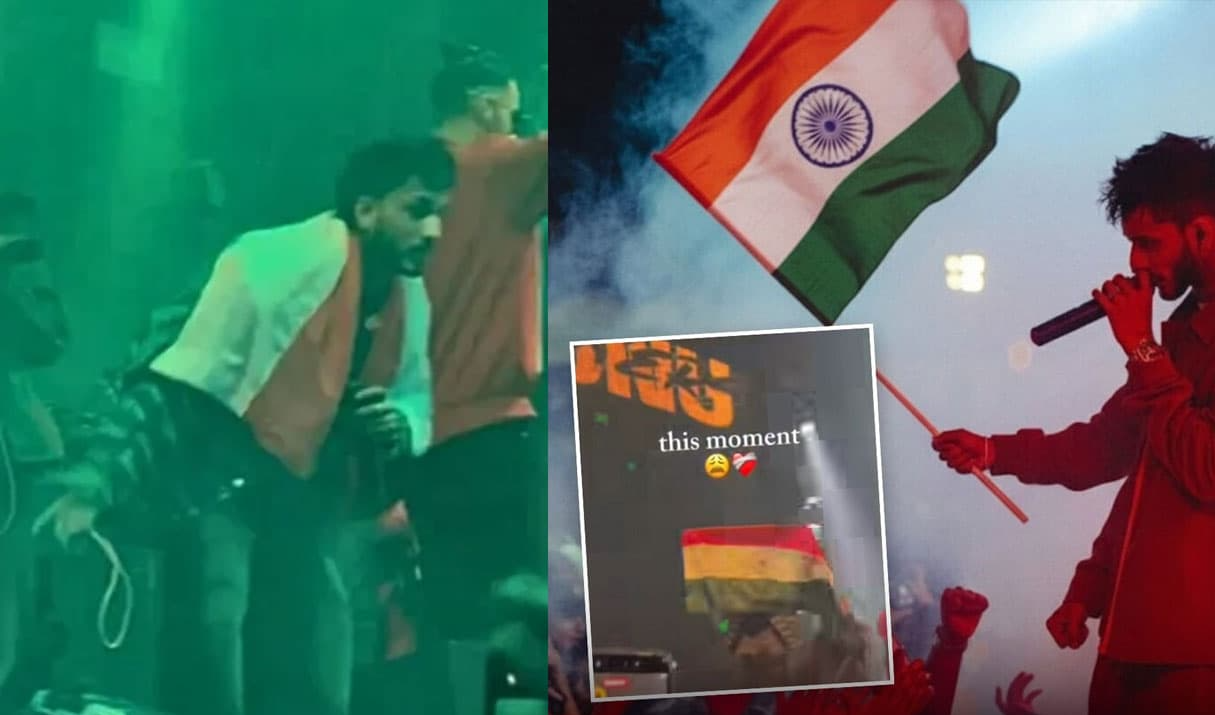 पाकिस्तानी रैपर तल्हा अंजुम ने लहराया भारतीय झंडा
