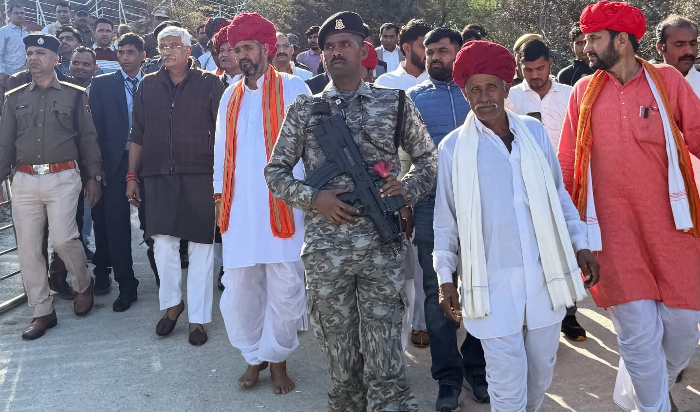 मालासेरी डूंगरी बनेगा भव्य तीर्थ: केंद्रीय मंत्री गजेंद्र सिंह शेखावत ने किया 'प्रसाद' योजना के कार्यों का निरीक्षण