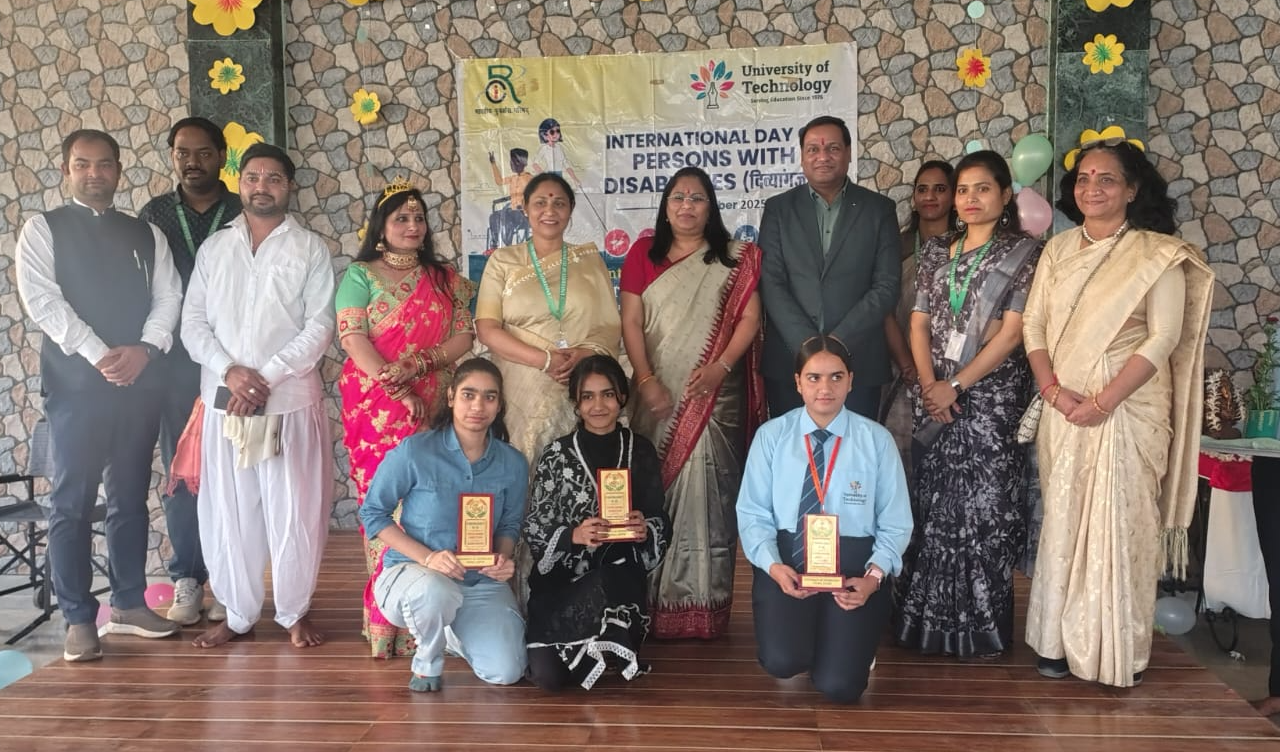 विश्व दिव्यांगता दिवस पर यूनिवर्सिटी ऑफ टेक्नोलॉजी में पांच दिवसीय जागरूकता अभियान का सफल समापन