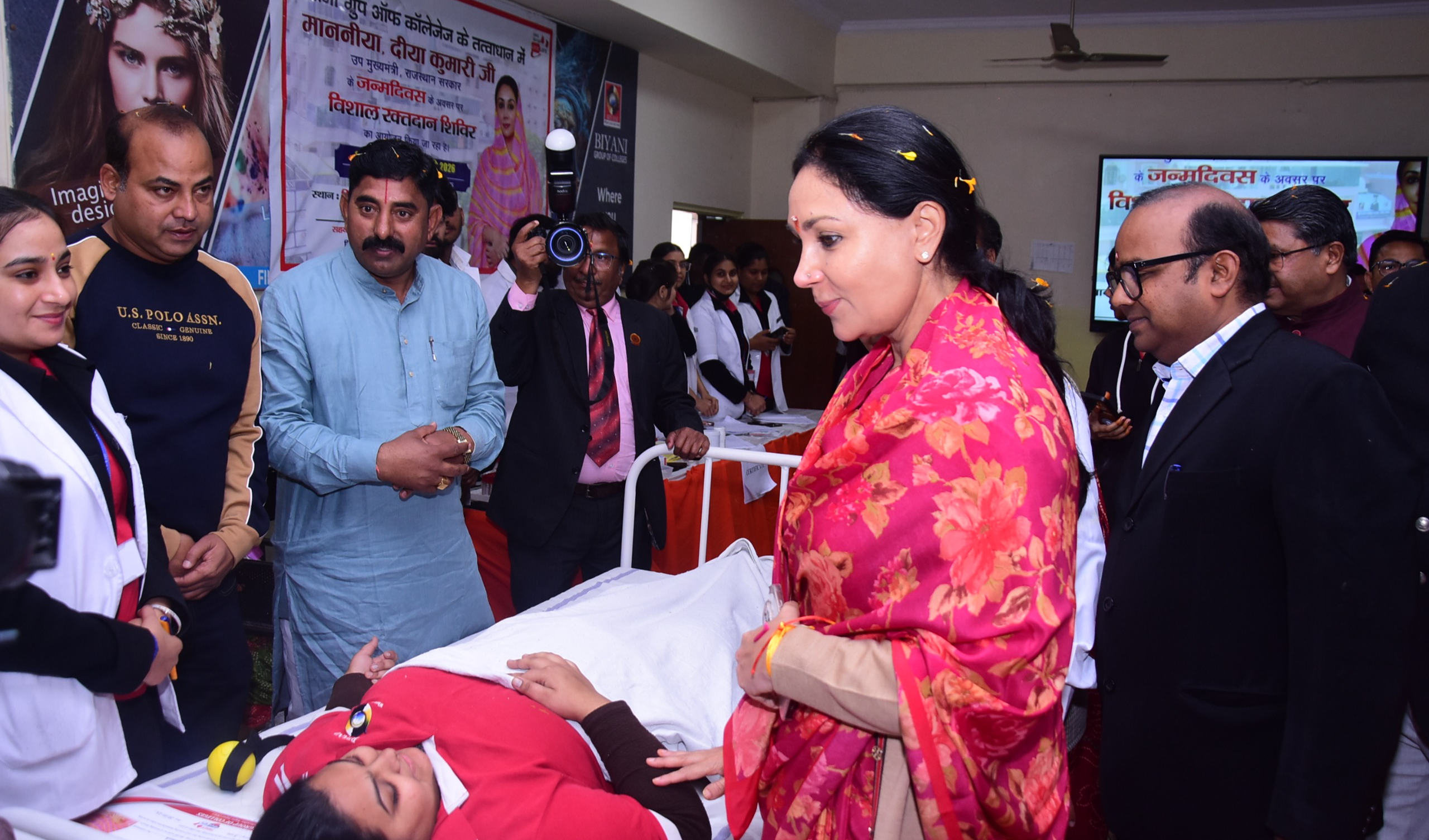 उपमुख्यमंत्री के जन्मदिवस पर 75 यूनिट रक्तदान