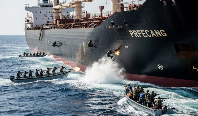 होर्मुज में जब्त जहाज को लेकर बढ़ा विवाद: ‘मिसाइल से जुड़े रसायनों’ के आरोपों के बीच अमेरिका-ईरान तनाव तेज