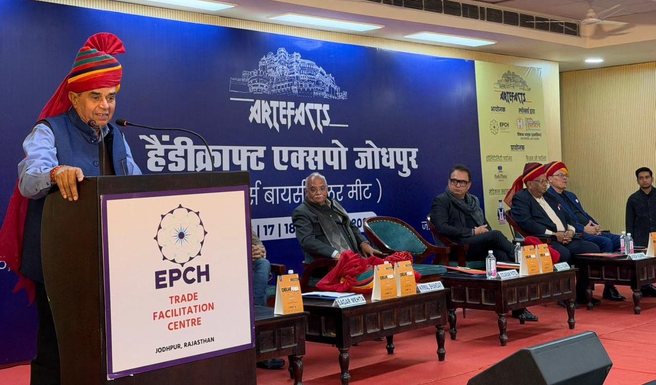 हैंडीक्राफ्ट एक्सपो जोधपुर— प्रदेश सरकार औद्योगिक विकास एवं उद्यमिता प्रोत्साहन के लिए कटिबद्ध– संसदीय कार्य मंत्री