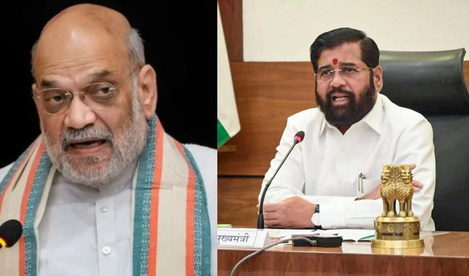 Eknath Shinde Meets Amit Shah in Delhi Amid Cabinet Reshuffle Buzz; Shiv Sena Likely to Get Two Berths in Union Council of Ministers