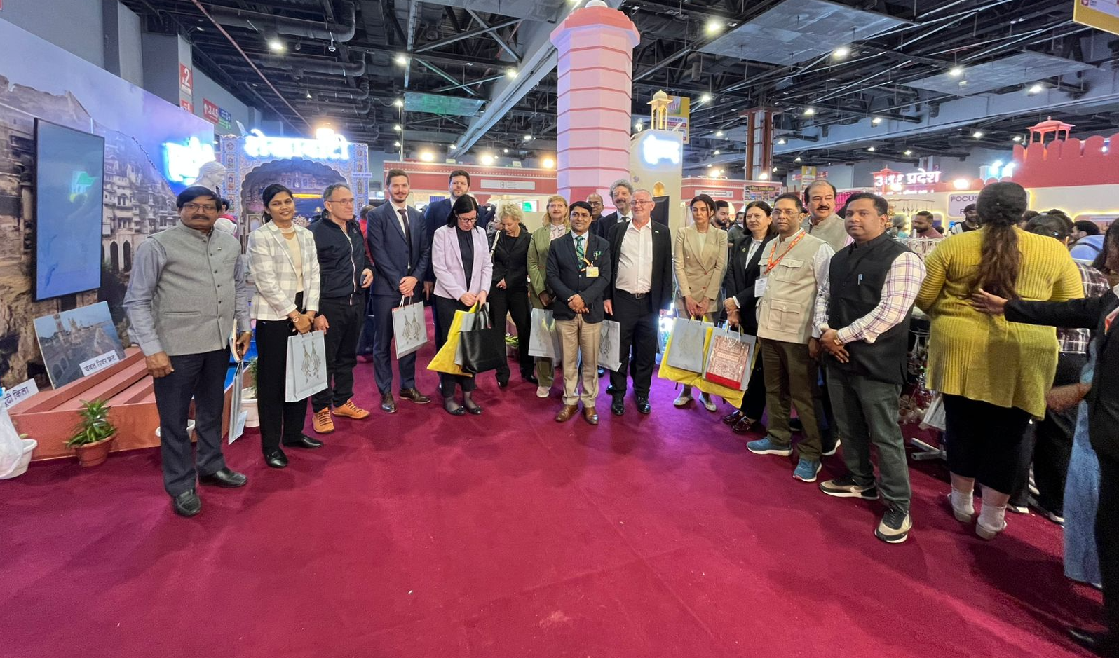 राजस्थान मंडप में भारतीय अंतरराष्ट्रीय व्यापार मेले बन रहे आकर्षण का केन्द्र