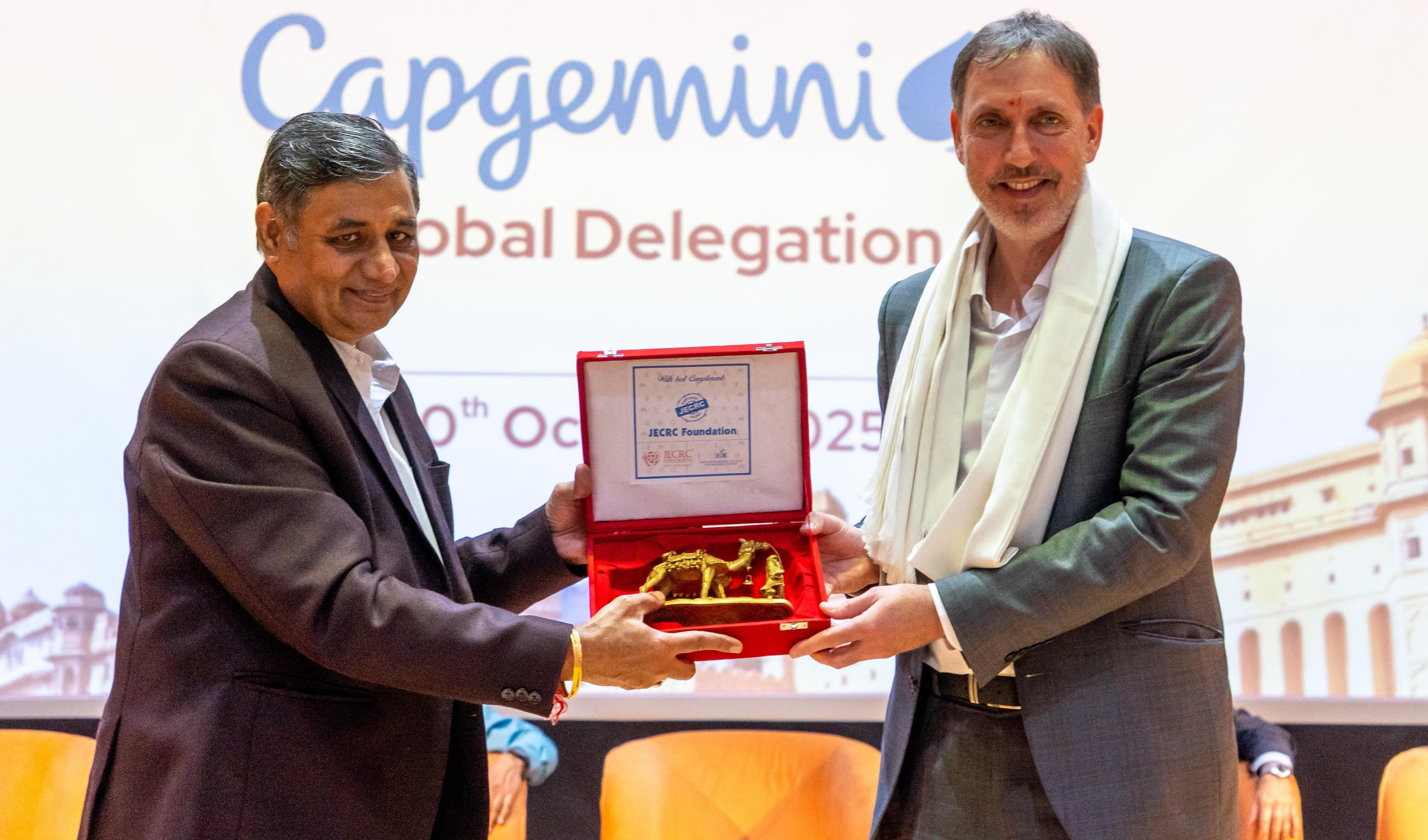 जब फ्रेंच इनोवेशन मिला भारतीय प्रतिभा से — कैपजेमिनी पहुंचा जेईसीआरसी यूनिवर्सिटी