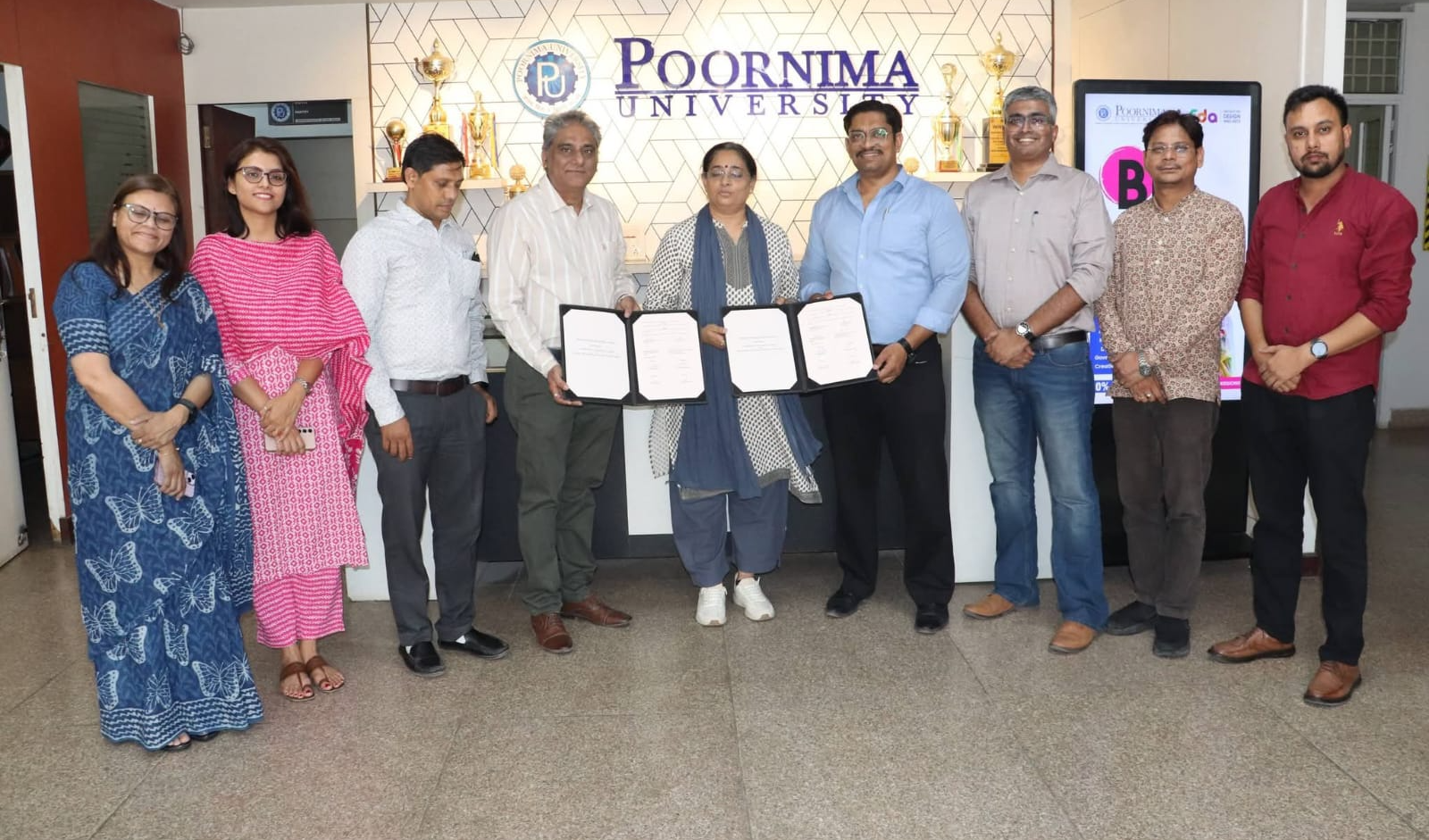 शैक्षणिक एवं औद्योगिक सहयोग को सशक्त बनाने हेतु पब्लिक रिलेशंस काउंसिल ऑफ इंडिया (पी.आर.सी.आई.) एवं पूर्णिमा यूनिवर्सिटी के बीच एमओयू हस्ताक्षरित