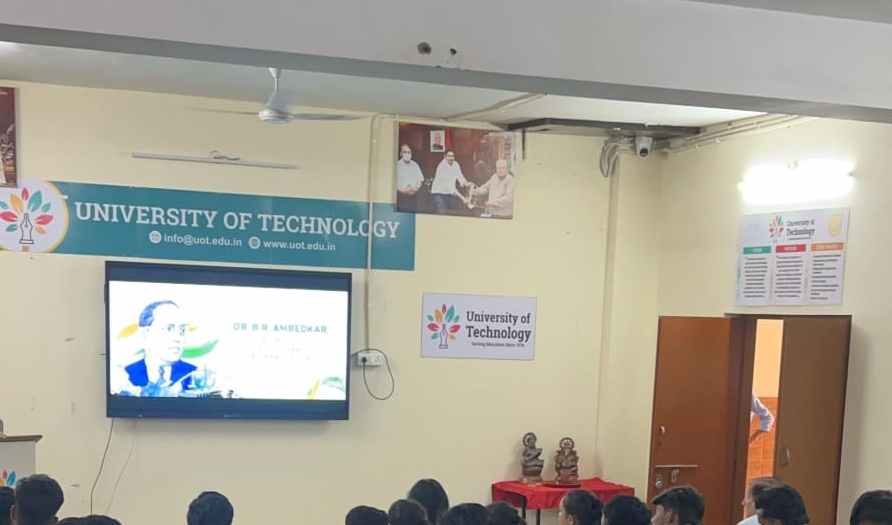 विश्वविद्यालय ऑफ टेक्नोलॉजी में धूमधाम से मनाई गई बाबा साहेब की जयंती