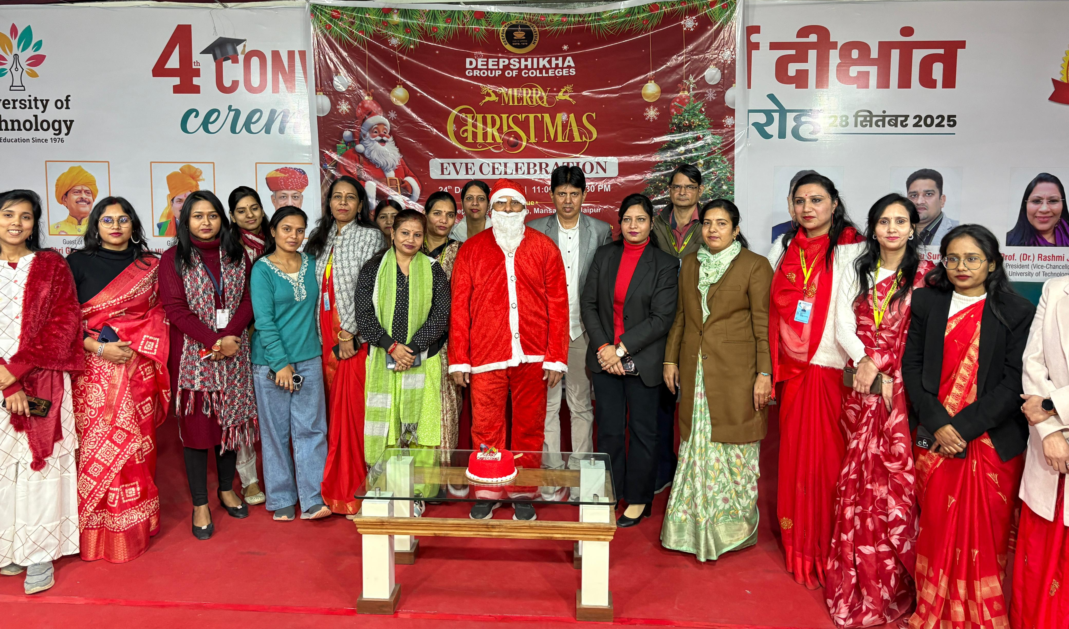 क्रिसमस की खुशियों से रोशन हुआ दीपशिखा कैंपस