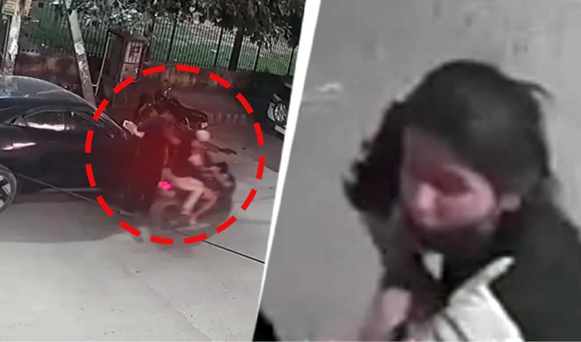 Bike-Borne Woman Allegedly Snatches Mobile Phone From Man in Delhi’s Mukherjee Nagar, CCTV Video Goes Viral