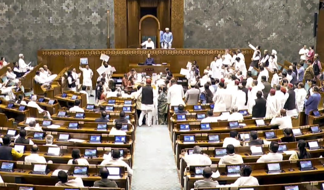 Lok Sabha Proceedings Disrupted Over West Asia Crisis; Motion on Speaker’s Removal Not Taken Up