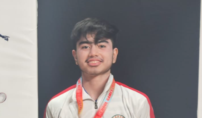 राष्ट्रीय स्कूल गेम्स- एसजीएफआई में ओजस्व गजराज ने जीता रजत पदक