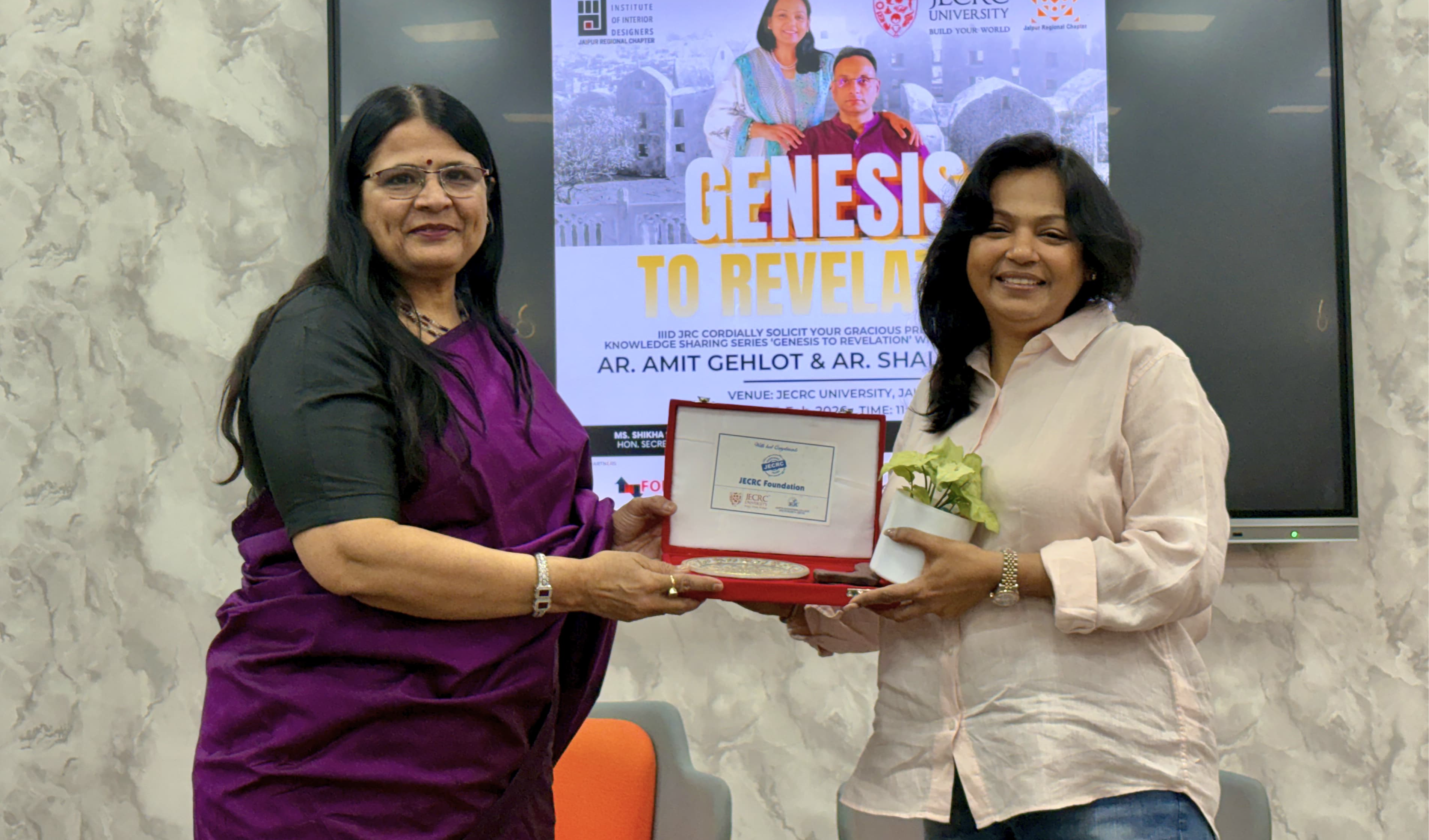 पिंटरेस्ट नहीं, ओरिजिनल इमेजिनेशन है असली डिज़ाइन: आईआईआईडी जयपुर चैप्टर x जेईसीआरसी यूनिवर्सिटी