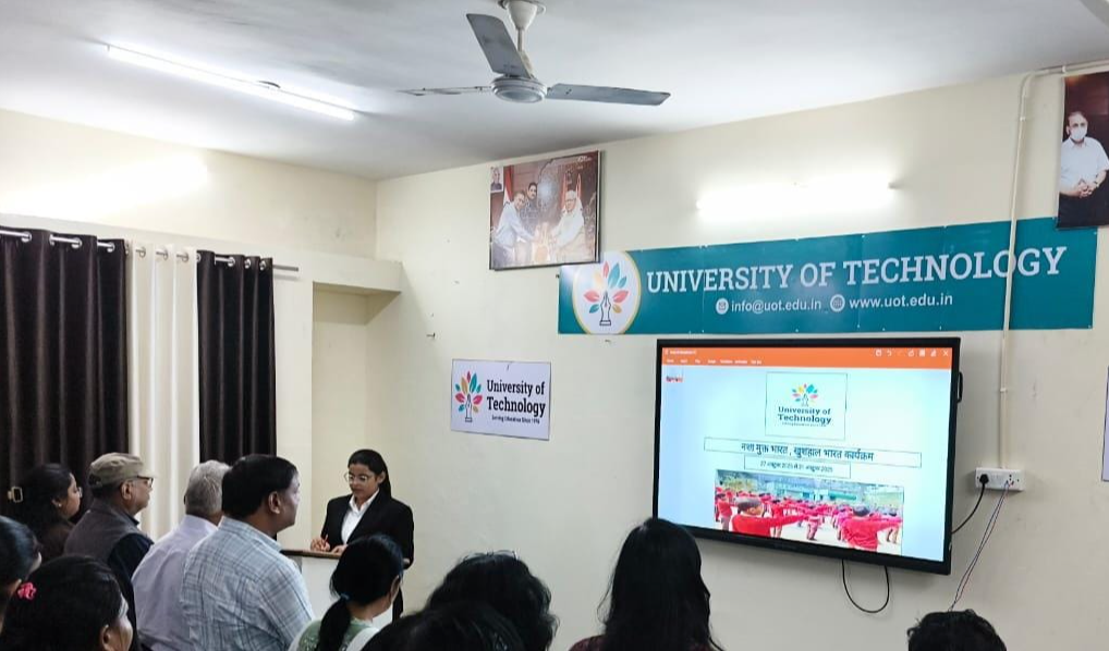 यूनिवर्सिटी ऑफ टेक्नोलॉजी, जयपुर में नशा मुक्त भारत – खुशहाल भारत सप्ताह का समापन