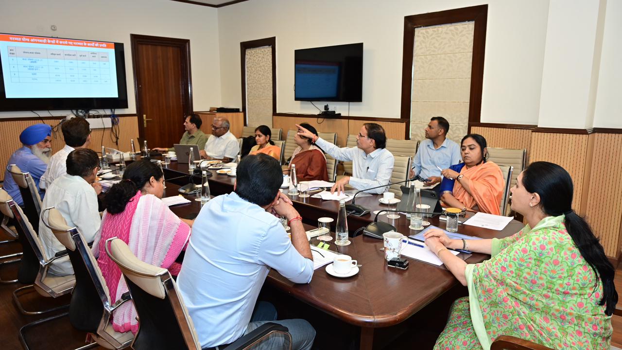 महिला एवं बाल विकास विभाग की समीक्षा बैठक में बजट घोषणाओं के समयबद्धता से क्रियान्वयन पर हुई चर्चा