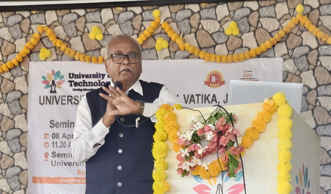 यूनिवर्सिटी ऑफ टेक्नोलॉजी वाटिका जयपुर में आध्यात्मिक विज्ञान सत्र का सफल आयोजन, विद्यार्थियों को मिला ज्ञान और अनुभव का अनूठा संगम